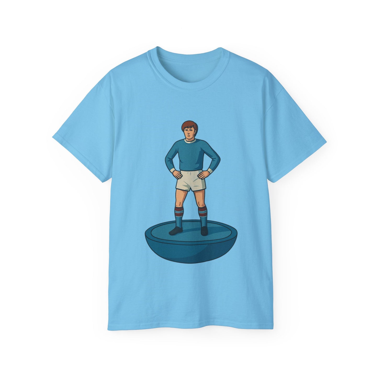Colin Bell Cartoon Subbuteo T-Shirt - Manchester City