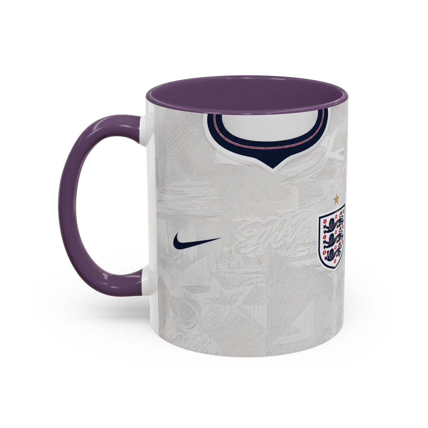 England 2026 World Cup Shirt Accent Coffee Mug (11, 15oz)