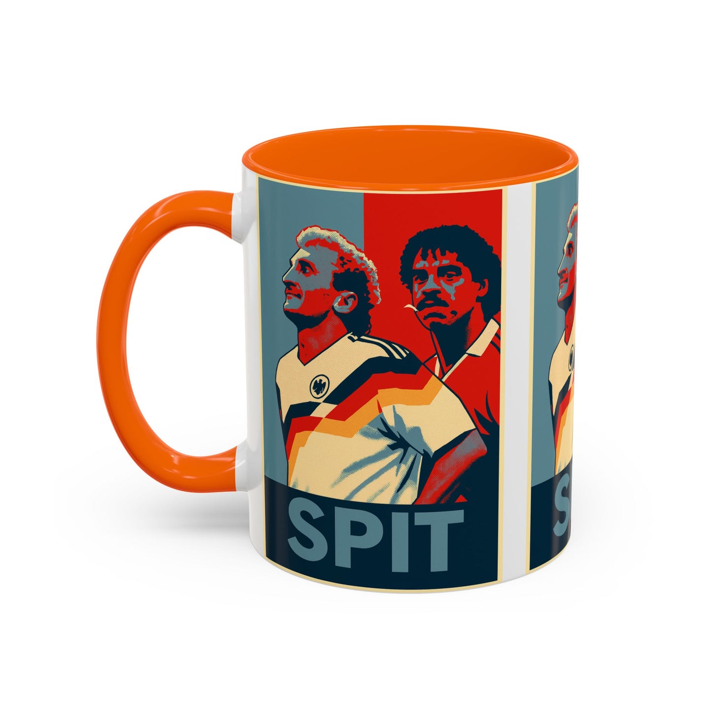 Rudy Voller and Frank Rijkaard Italia 90 Hope Poster Mug - Spit