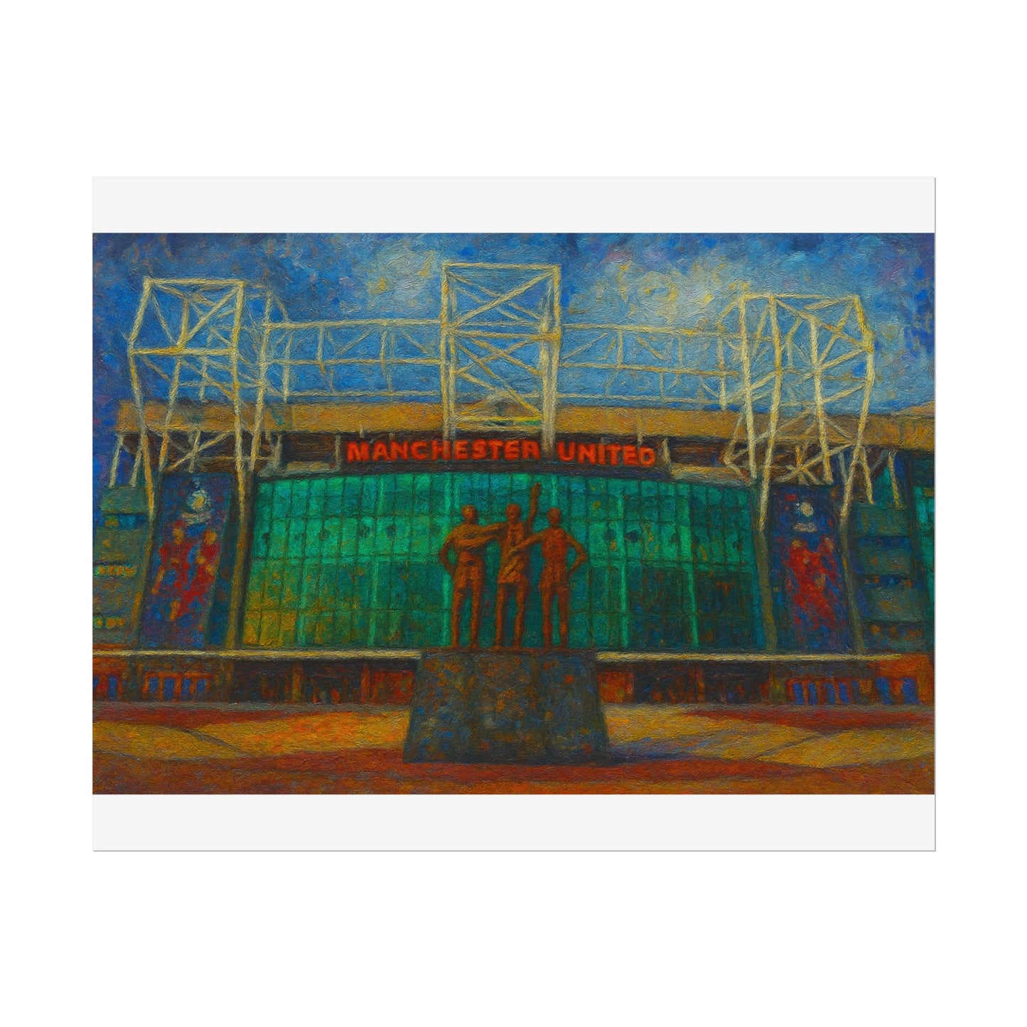 Manchester United Old Trafford United Trinity Poster