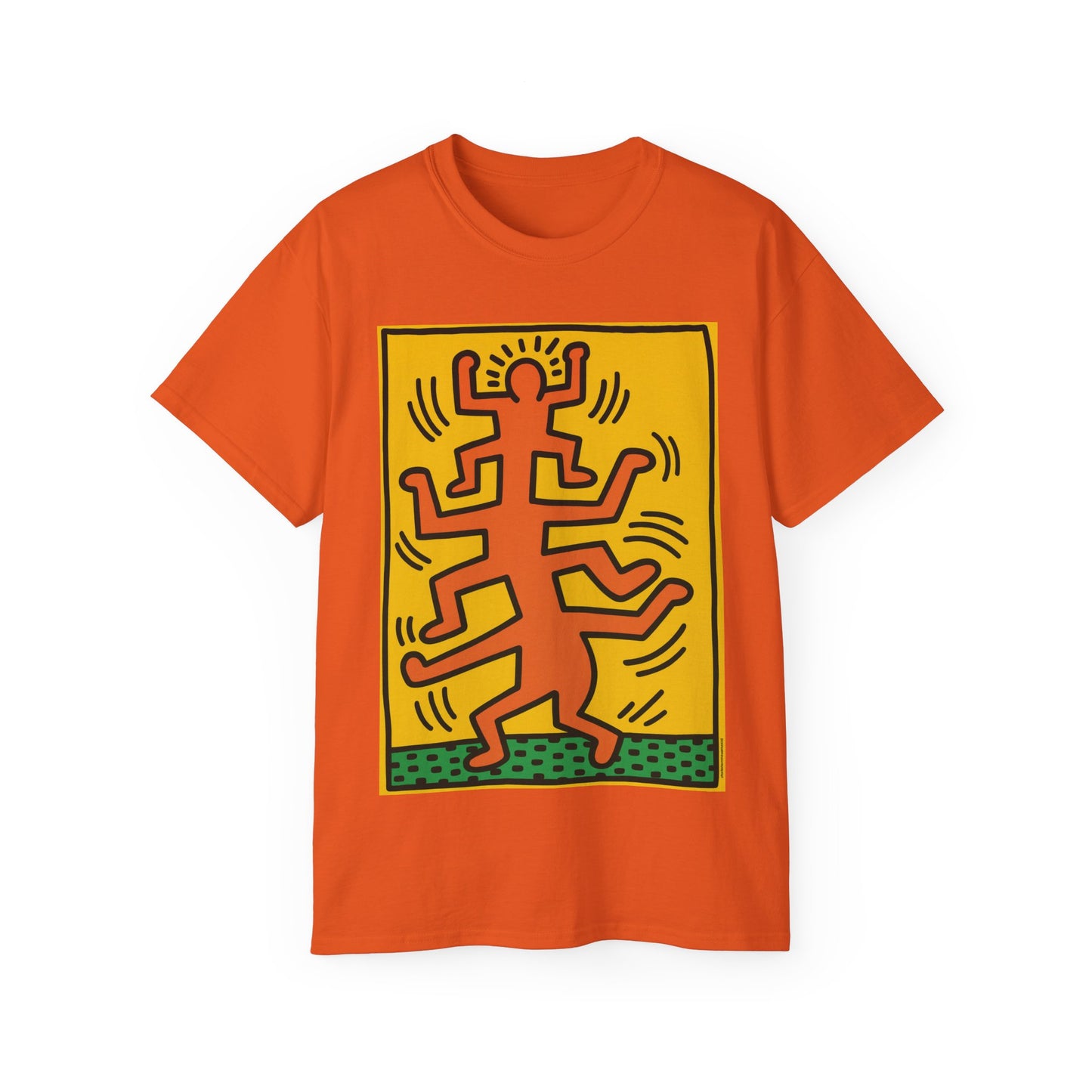 Keith Haring Plate No. 1 (from the Growing suite) Orange T-Shirt