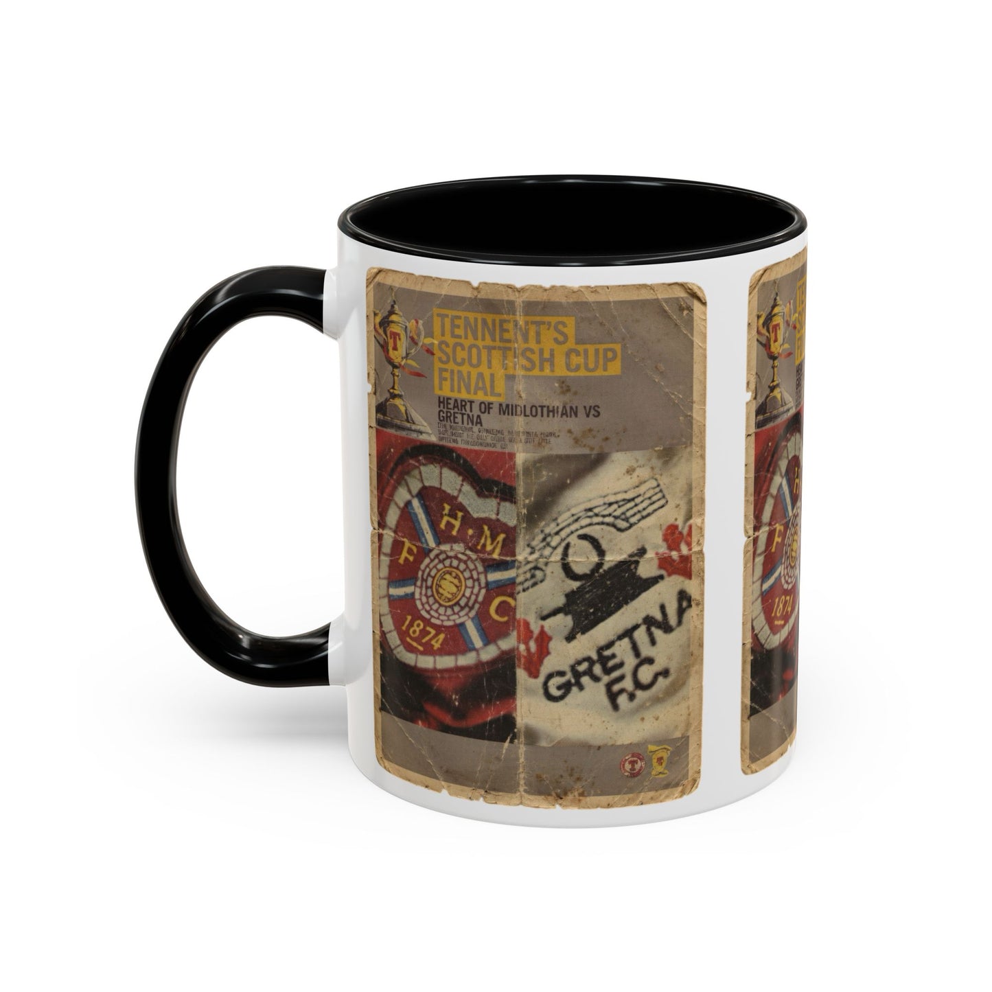 2006 Scottish Challenge Cup Final Hearts Gretna Accent Coffee Mug (11, 15oz)
