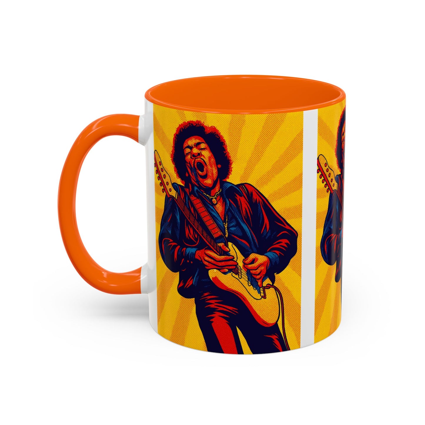 Jimi Hendrix Guitar Pop Art Mug