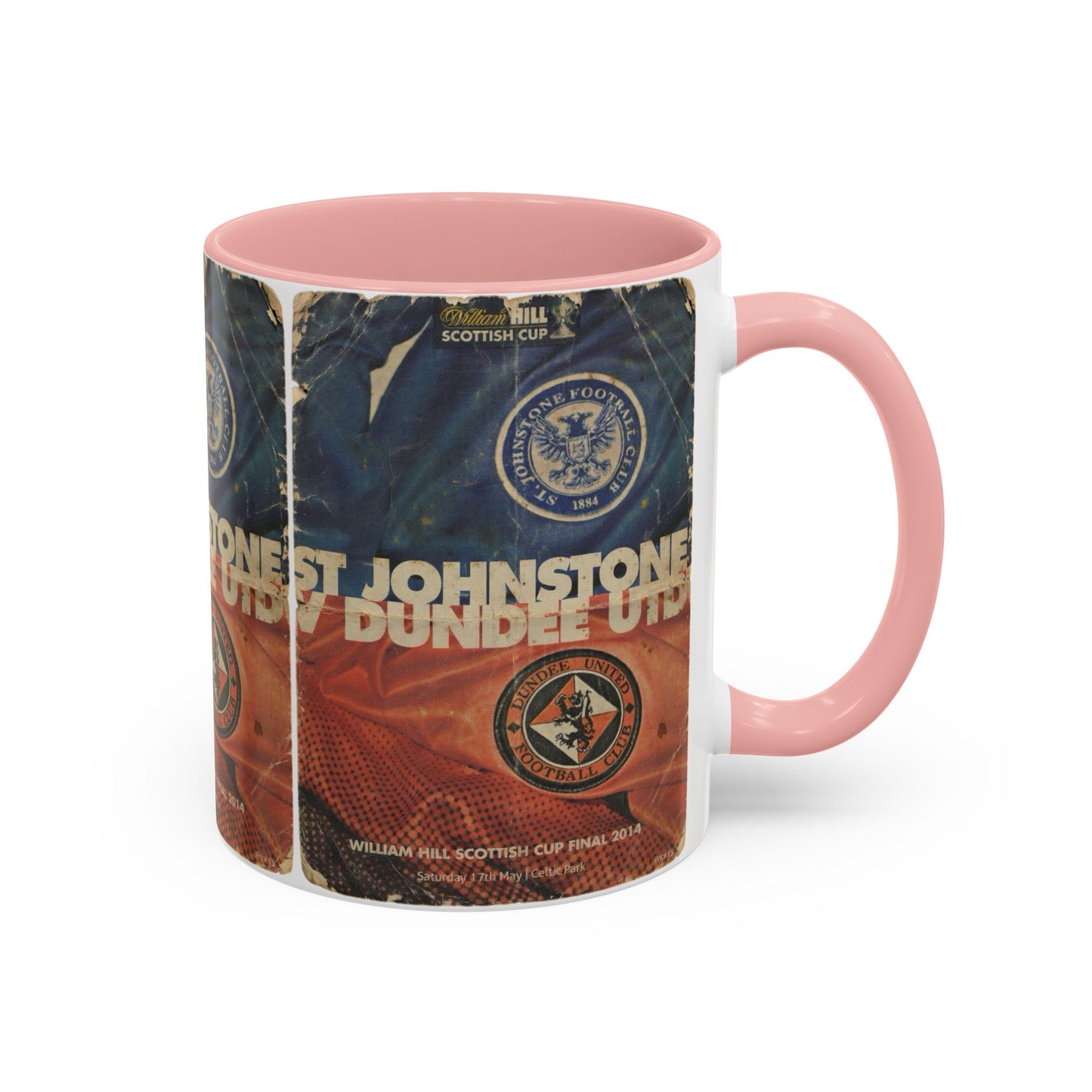 2014 Scottish Challenge Cup Final Dundee United St Johnstone Programme Poster Accent Coffee Mug (11, 15oz)