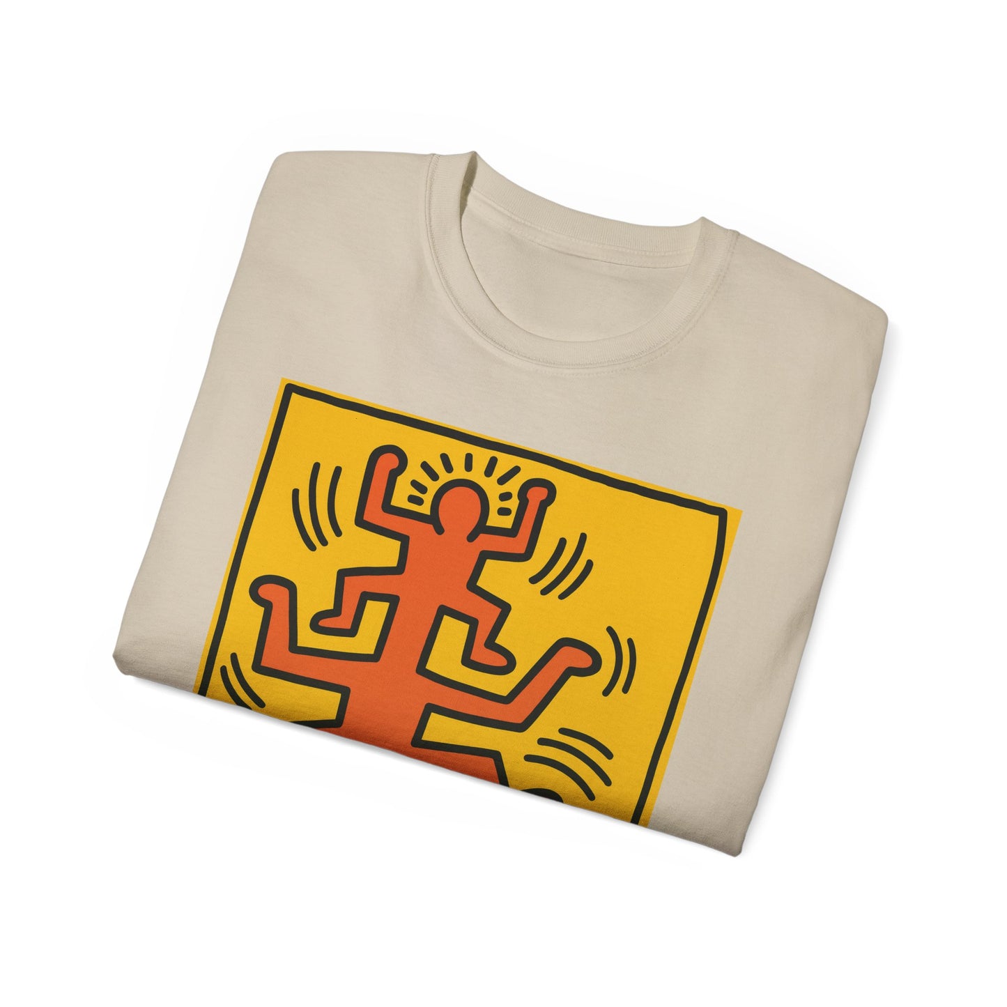 Keith Haring Plate No. 1 (from the Growing suite) Orange T-Shirt