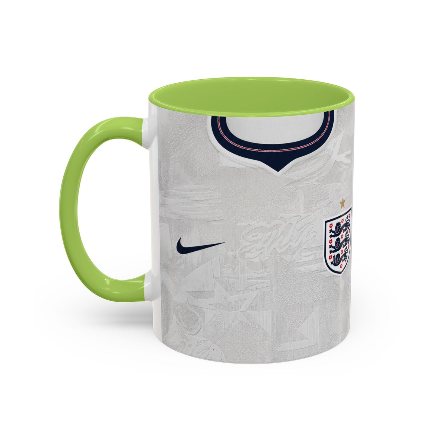 England 2026 World Cup Shirt Accent Coffee Mug (11, 15oz)