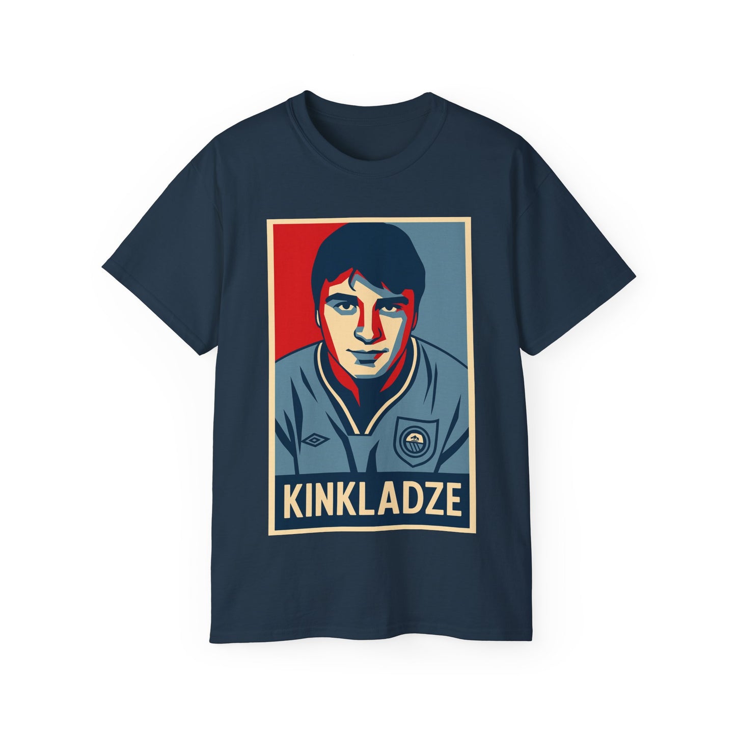 Georgi Kinkladze Hope Poster T-Shirt - Manchester City