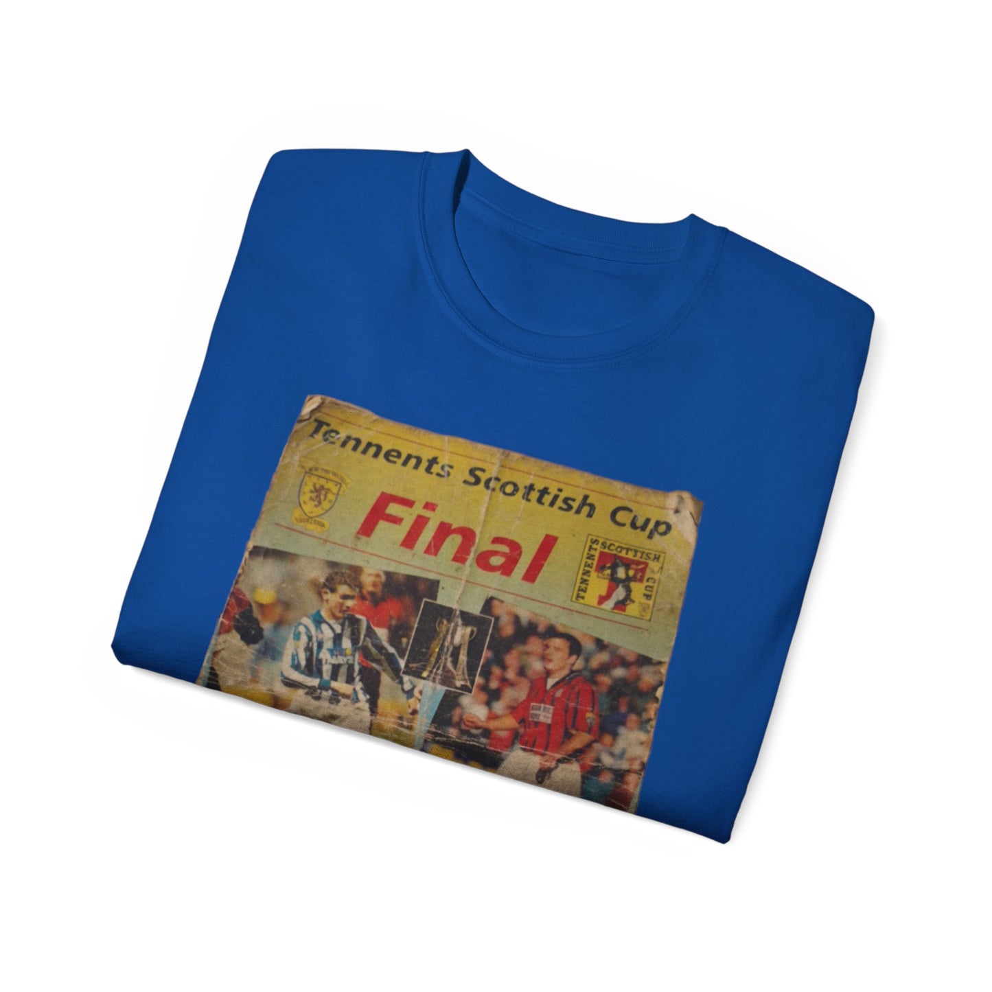 1997 Scottish Challenge Cup Final Programme Poster Unisex Ultra Cotton Tee