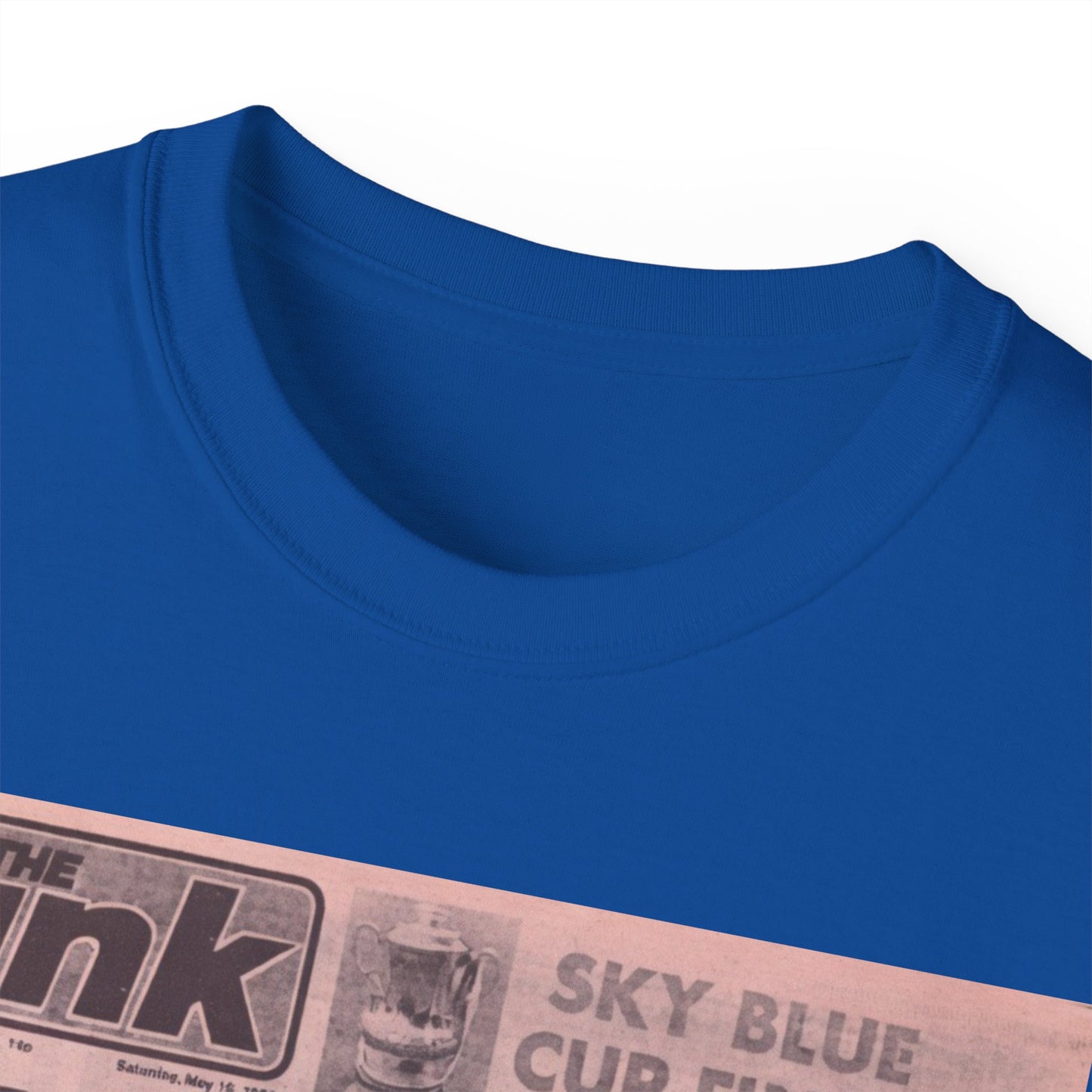Coventry City Newspaper The Pink FA Cup Final 1987 Unisex Ultra Cotton Tee