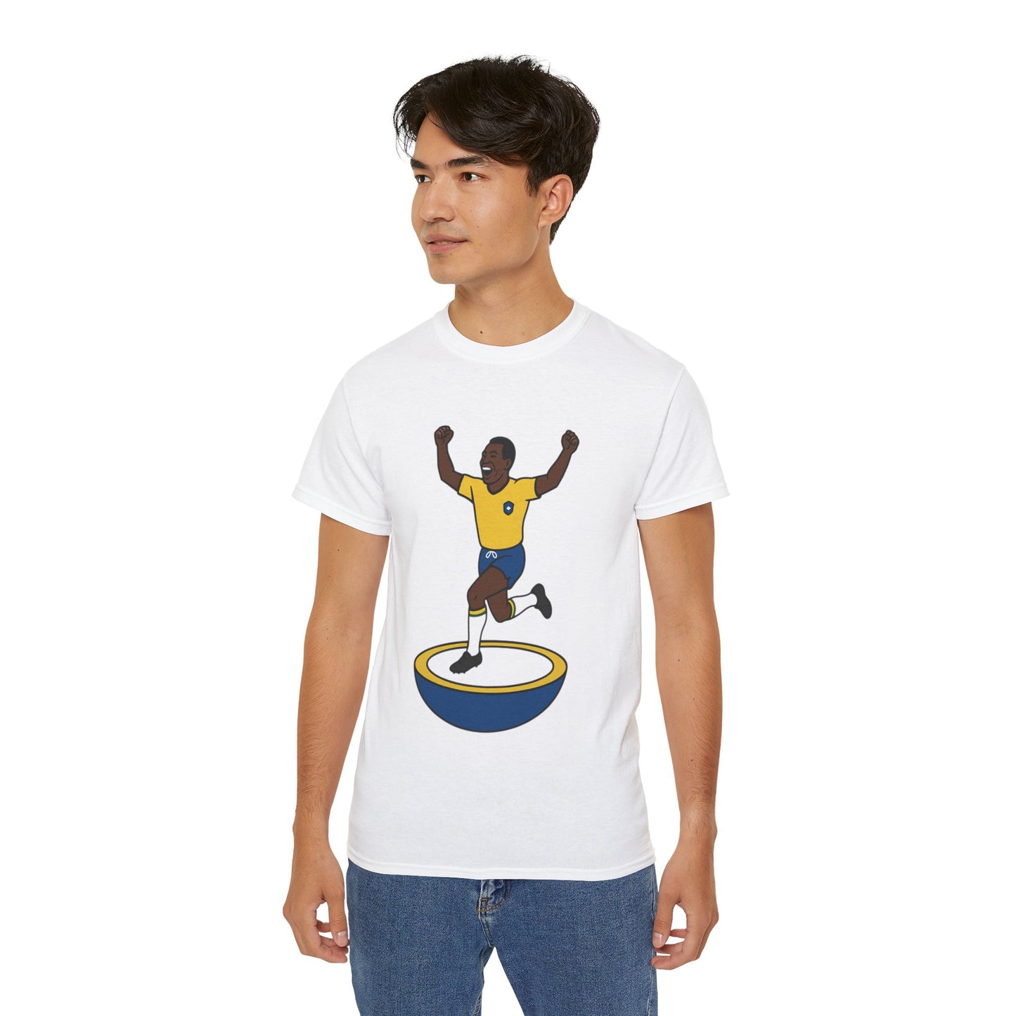 Pele Cartoon Subbuteo T-Shirt - Brazil