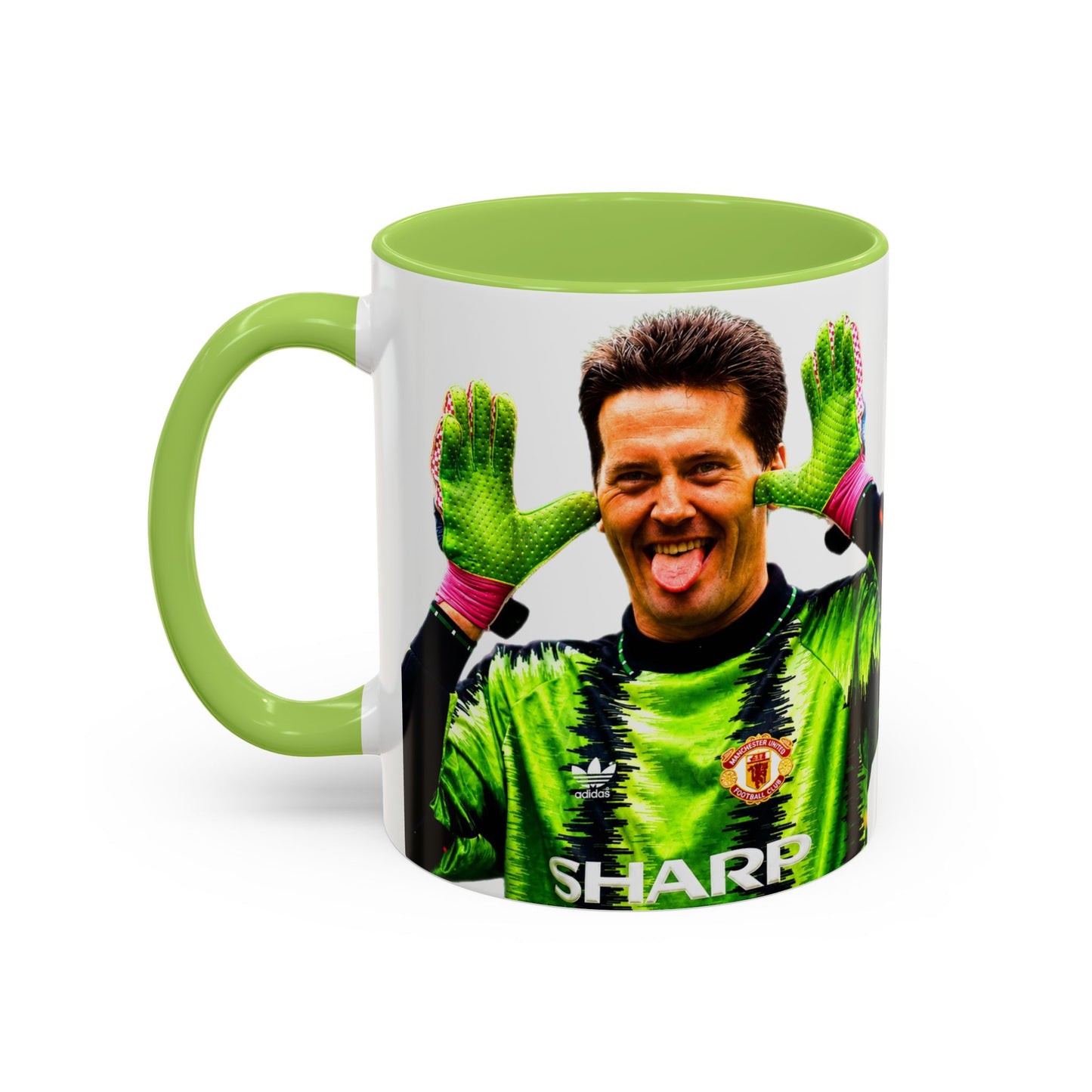 Les Sealey - Manchester United Accent Coffee Mug (11, 15oz)
