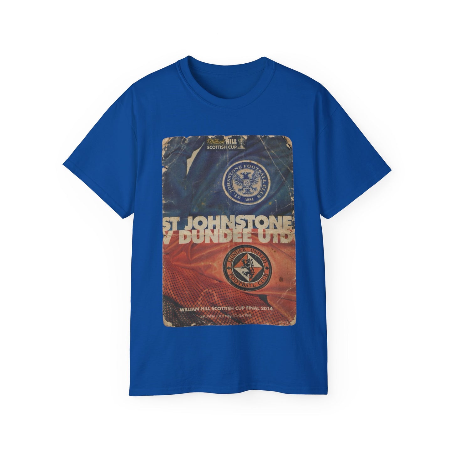 2014 Scottish Challenge Cup Final Dundee United St Johnstone Programme Poster Unisex Ultra Cotton Tee