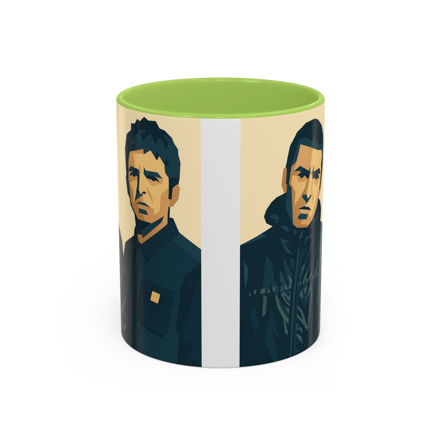 Oasis-Inspired Coffee Mug, Liam and Noel Gallagher