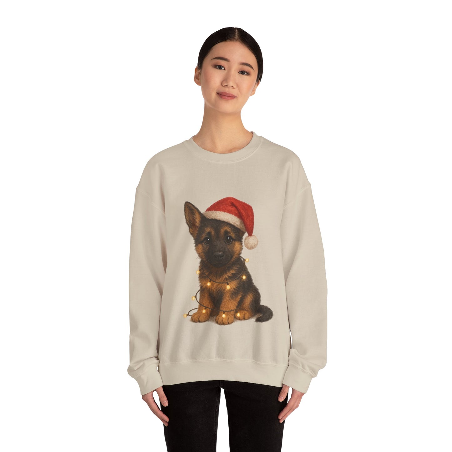 Christmas German Shepherd Puppy Sweatshirt