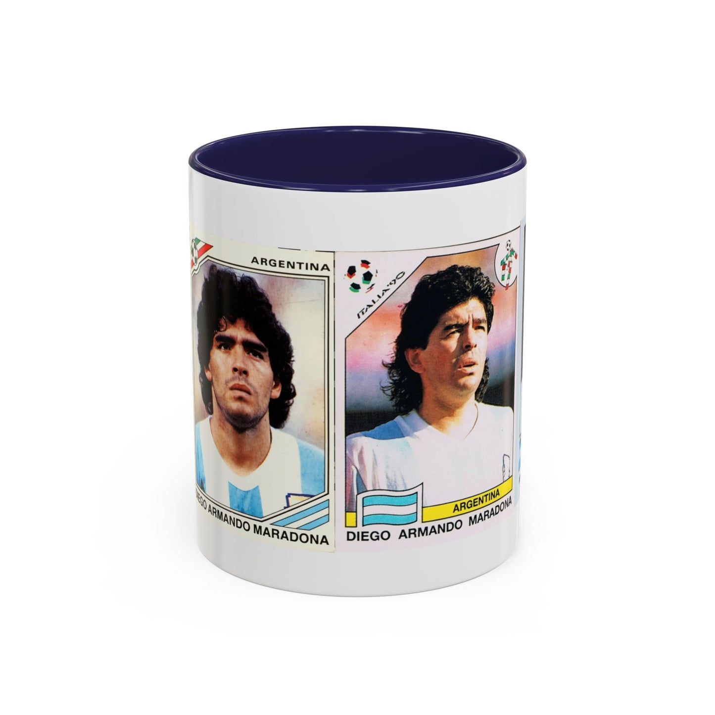 Diego Maradona Panini World Cup Stickers Accent Coffee Mug (11, 15oz)