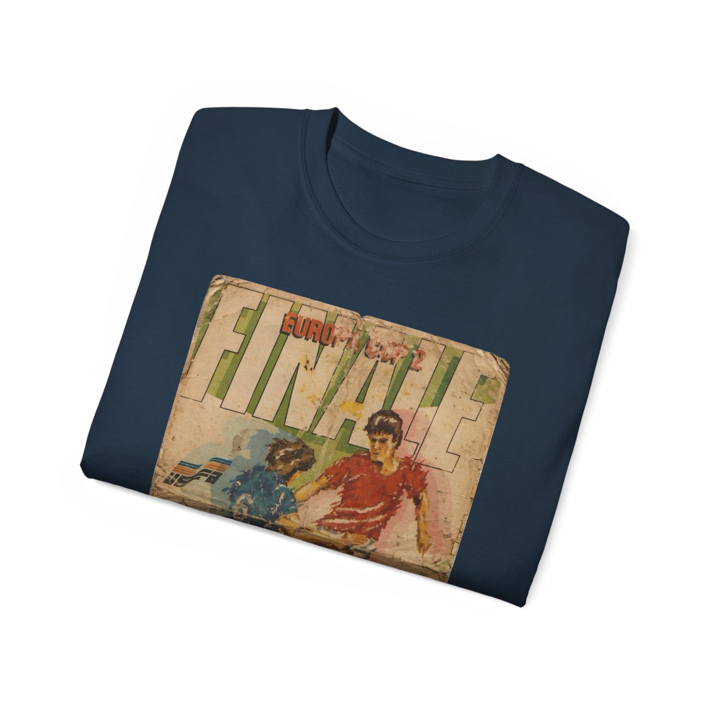 1985 European Cup Winners Cup Final Everton Rapid Vienna Poster Unisex Ultra Cotton Tee