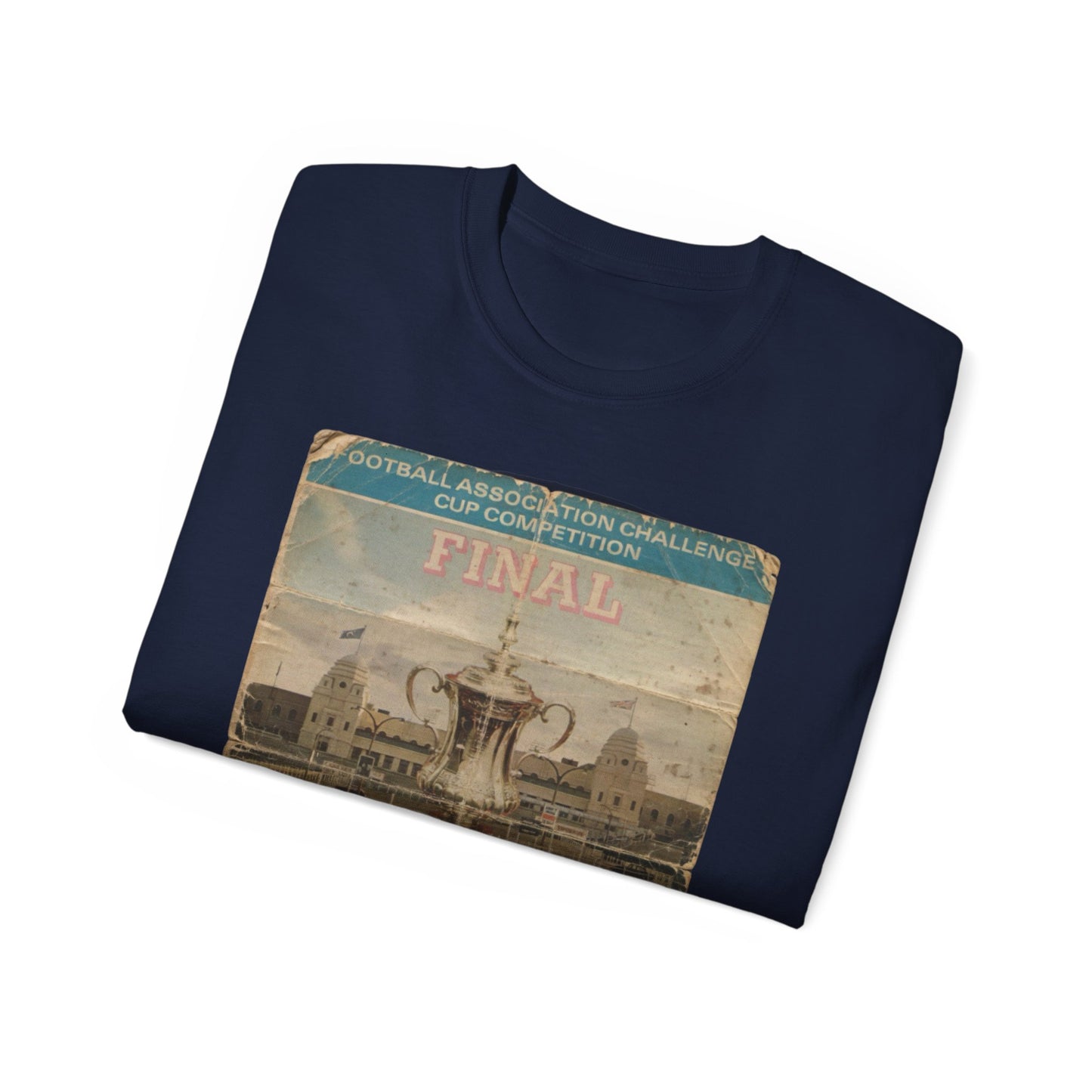 1975 FA Cup Final Programme Poster West Ham Fulham Unisex Ultra Cotton Tee