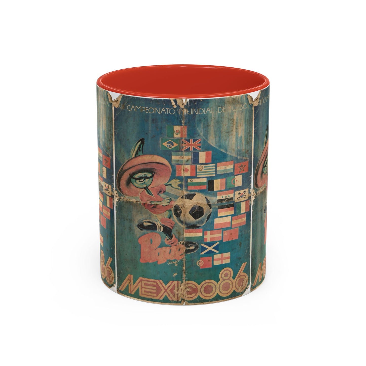 Mexico 86 Poster Pique Kick Coffee Mug (11, 15oz)