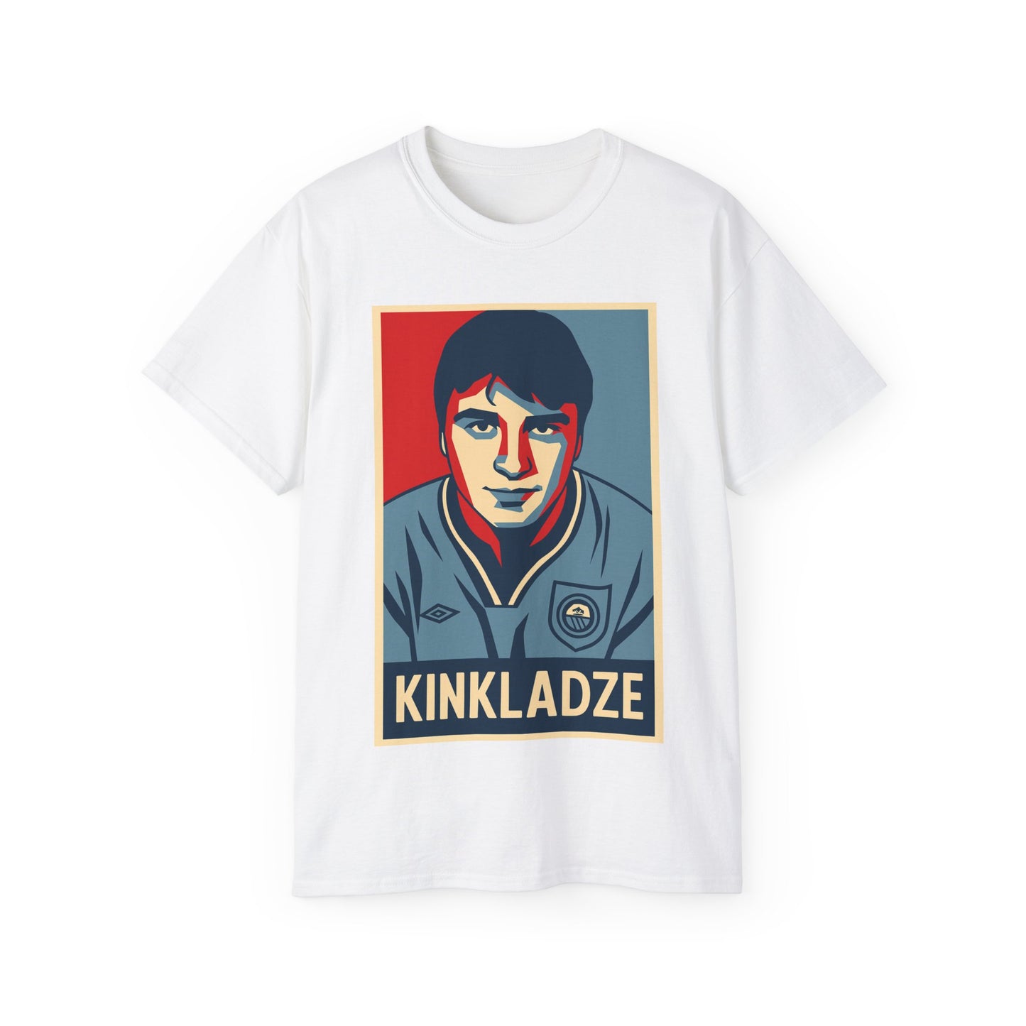 Georgi Kinkladze Hope Poster T-Shirt - Manchester City