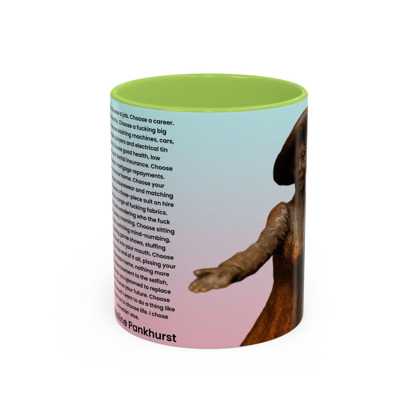 Emmeline Pankhurst Trainspotting Quite Mug