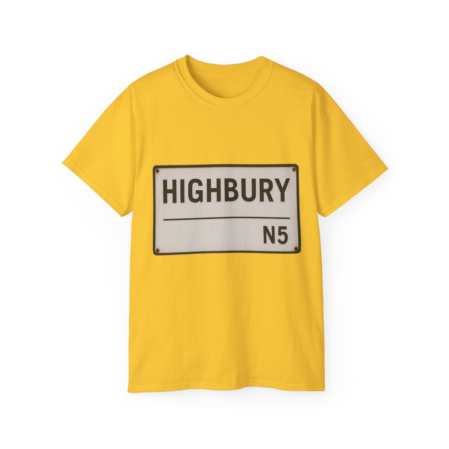 Highbury N5 Arsenal Road Sign T-Shirt