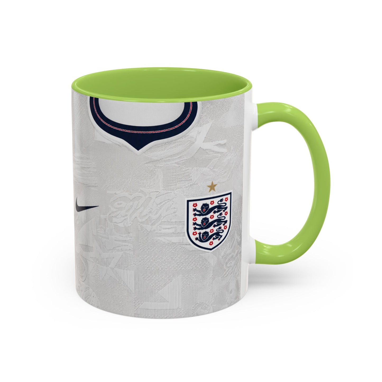 England 2026 World Cup Shirt Accent Coffee Mug (11, 15oz)