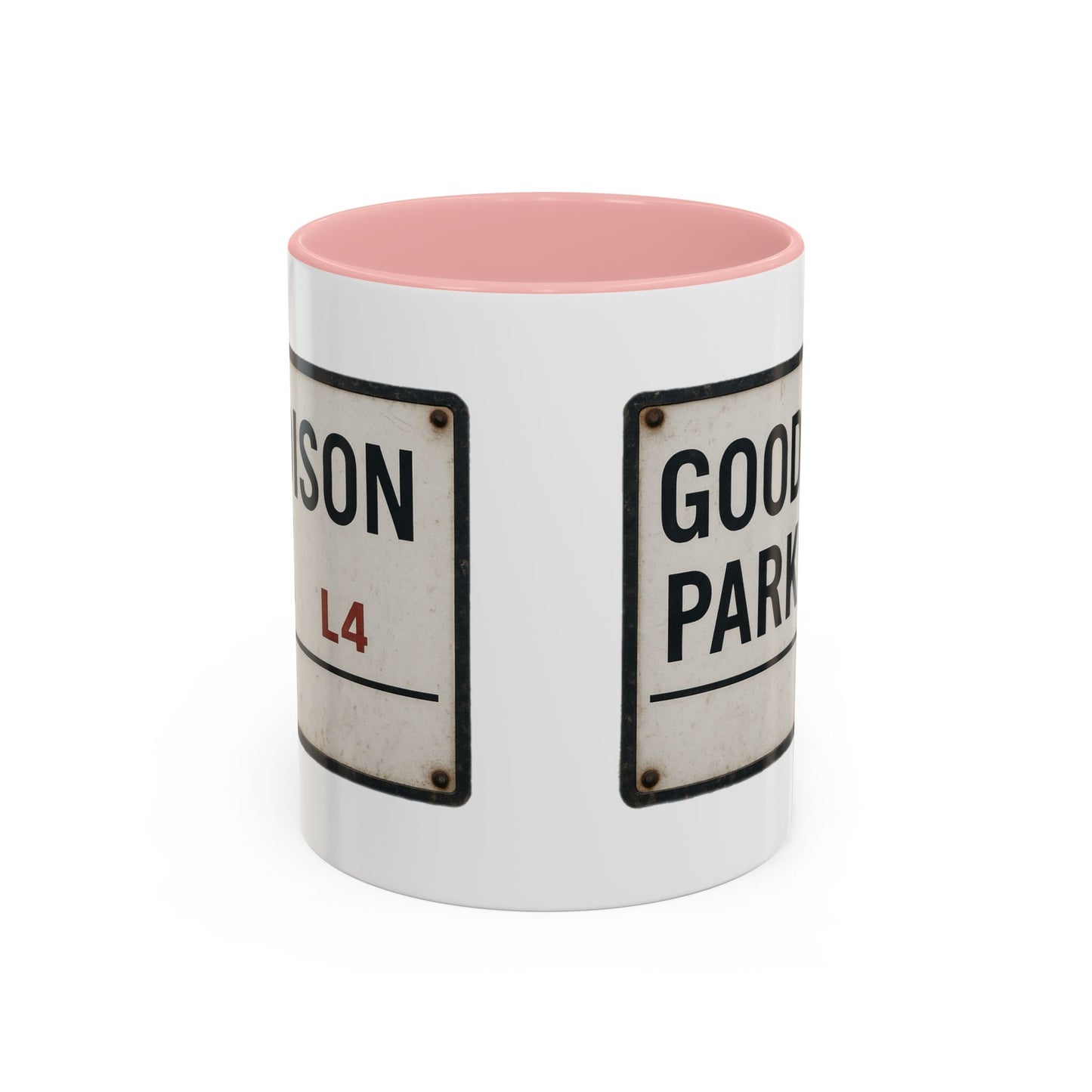 Goodison Park Everton Road Sign Mug