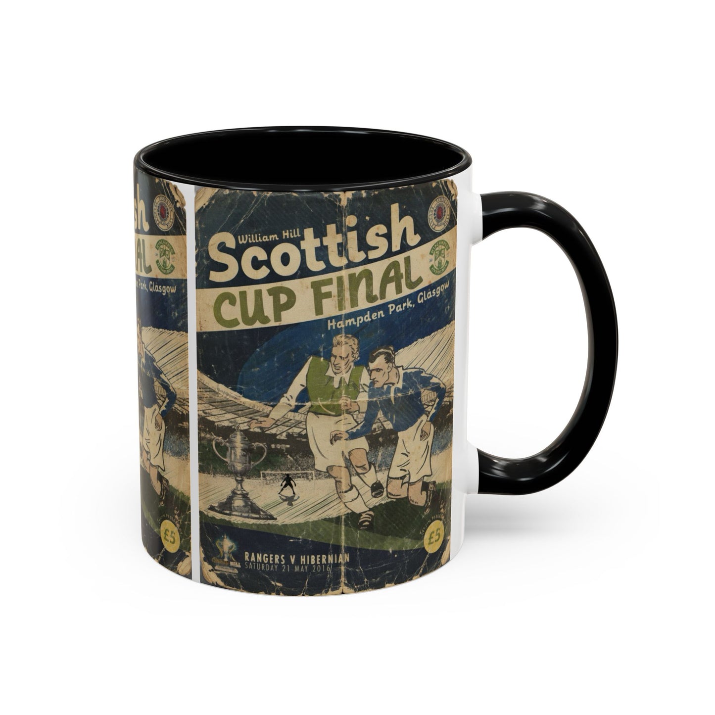 2016 Scottish Challenge Cup Final Hibernian Rangers Programme Poster Accent Coffee Mug (11, 15oz)