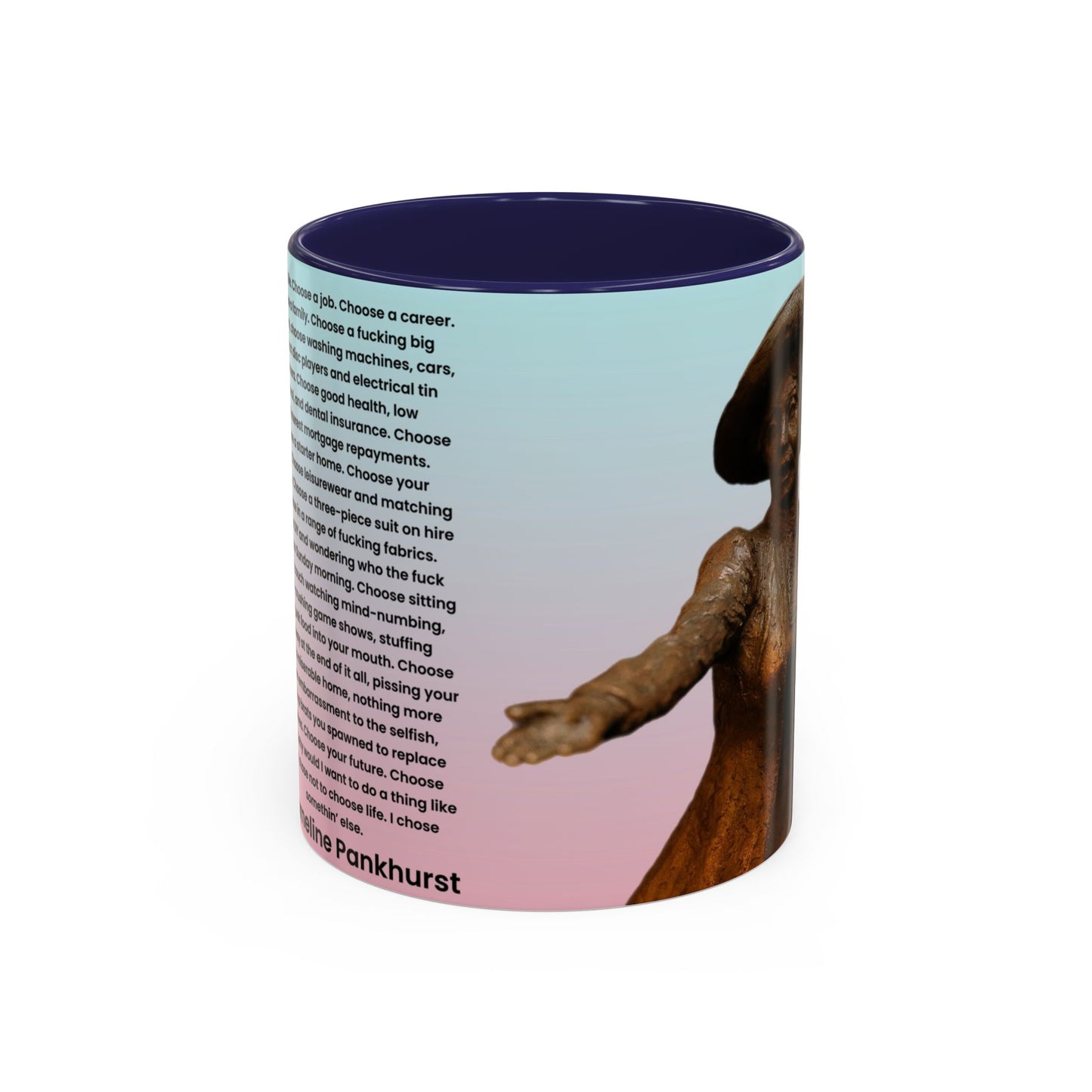 Emmeline Pankhurst Trainspotting Quite Mug