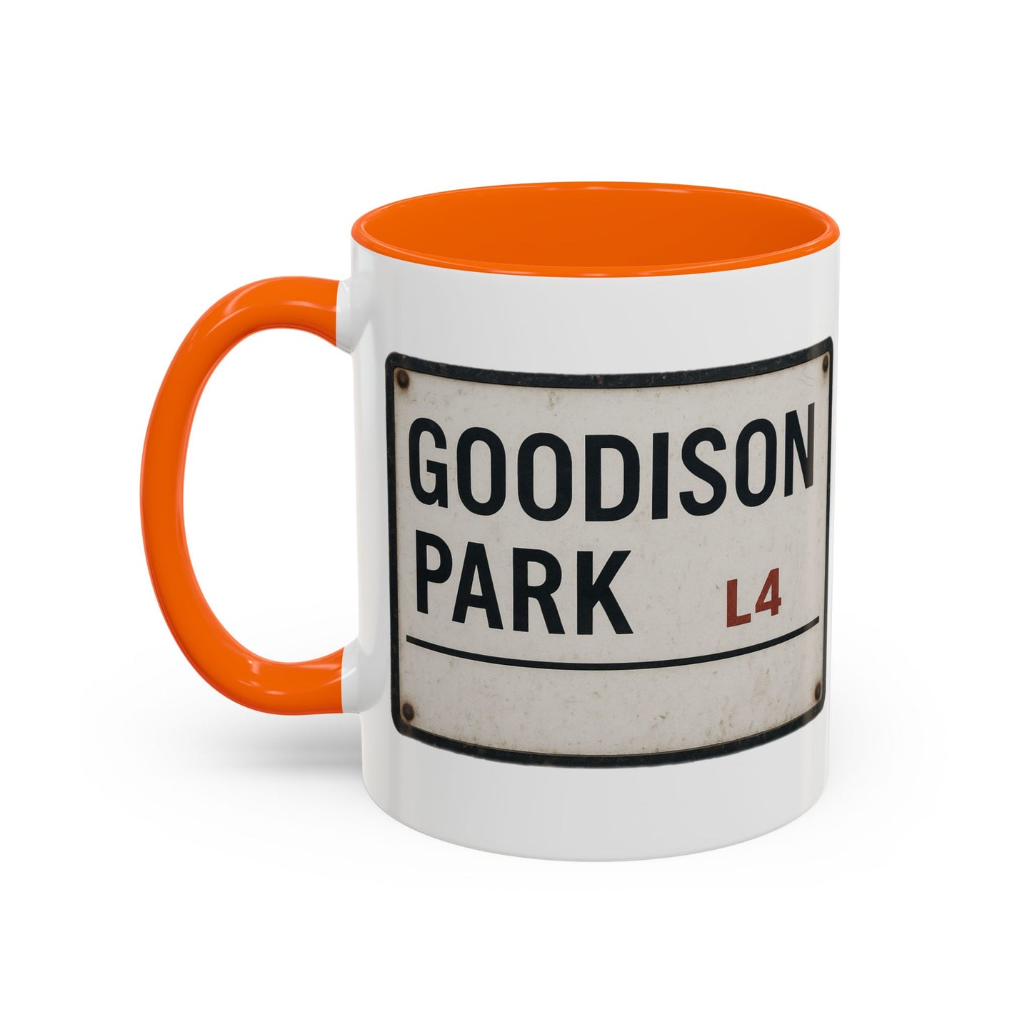 Goodison Park Everton Road Sign Mug