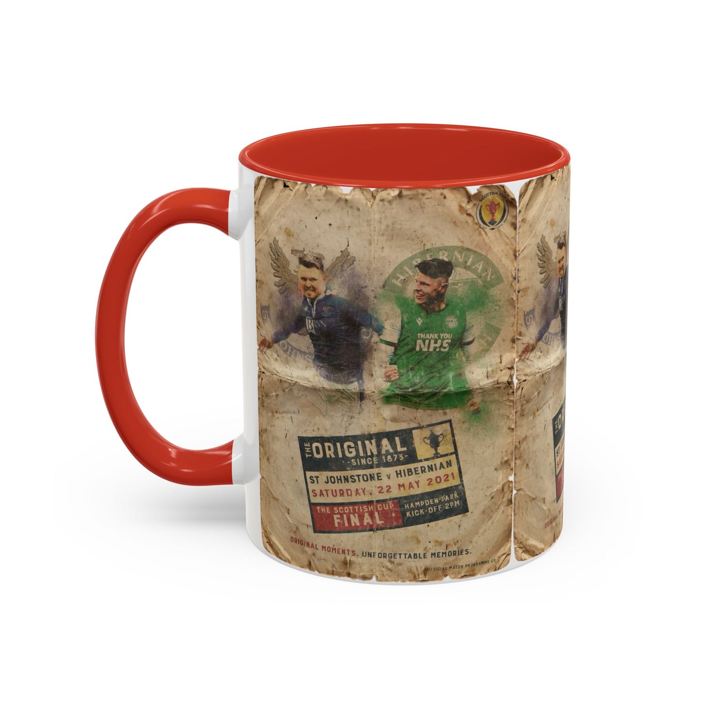 2021 Scottish challenge cup final St Johnstone Hibernian Programme Poster Accent Coffee Mug (11, 15oz)