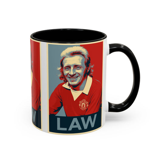 Denis Law Hope Poster Mug - Manchester United