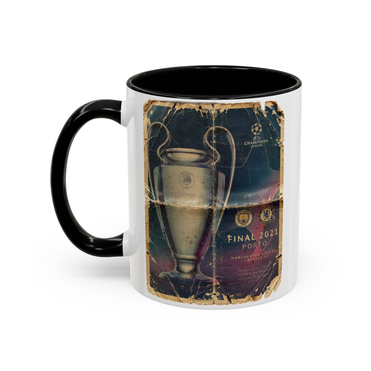 2021 UCL Final Chelsea Manchester City Poster Accent Coffee Mug (11, 15oz)