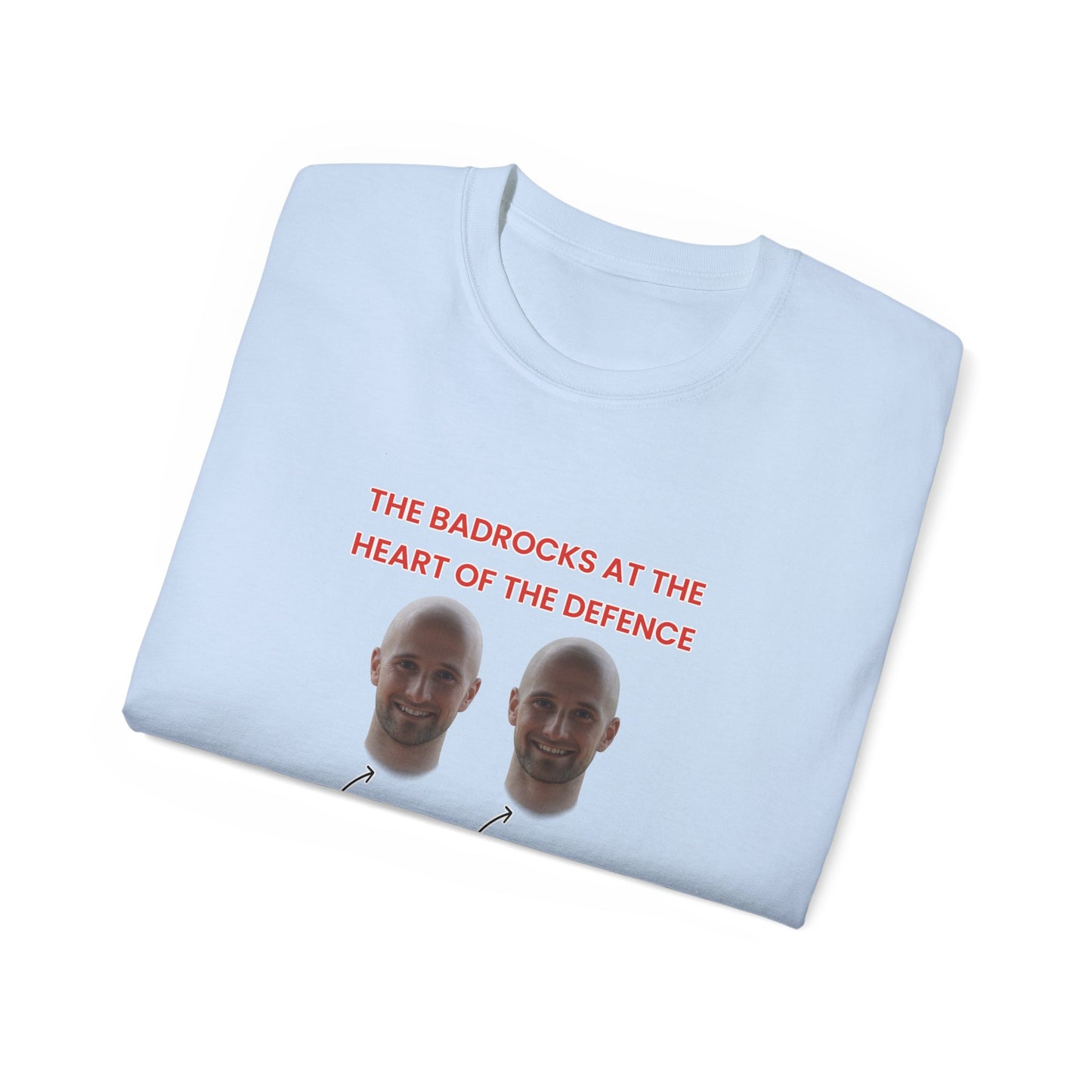The Badrocks at the heart of the defence - James and David Badrock Prestwich Heys Unisex Ultra Cotton Tee