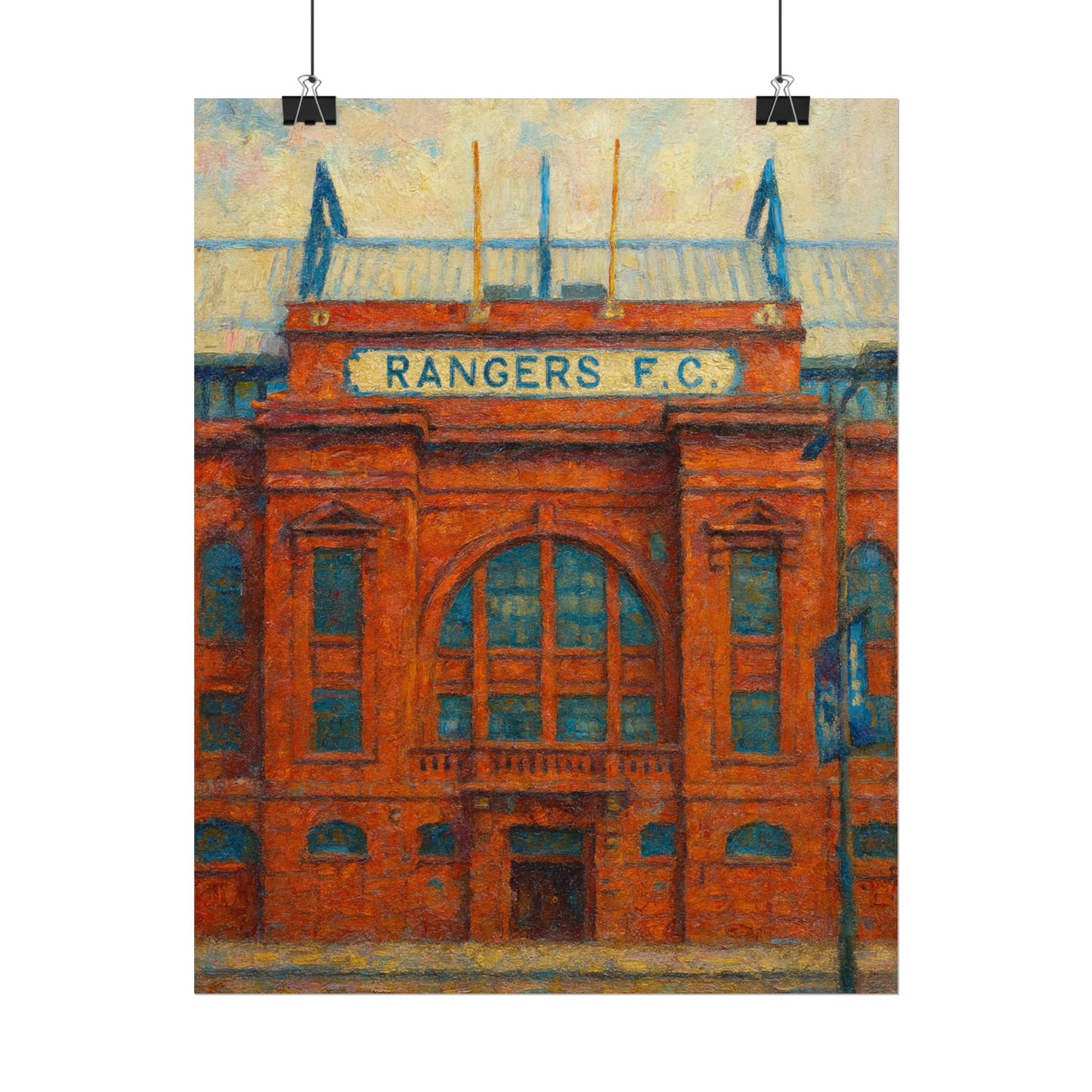 Ibrox Stadium Rangers FC Rolled Posters