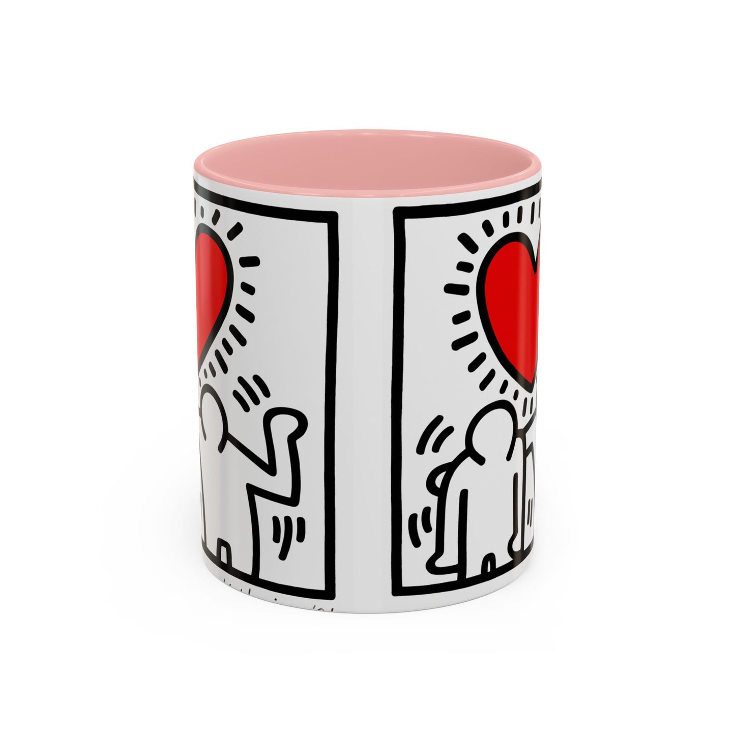 Keith Haring Heart Couple Mug