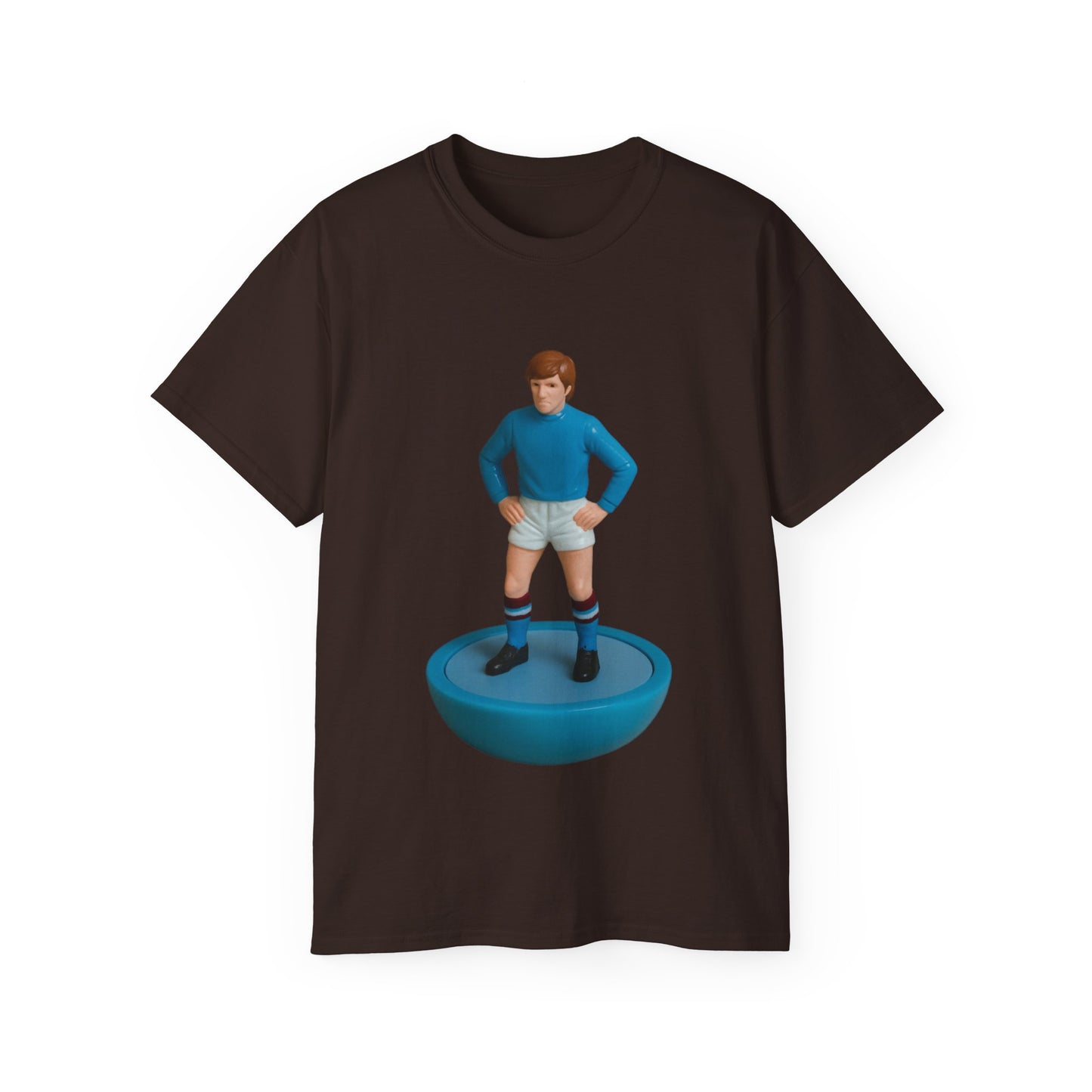 Colin Bell Cartoon Subbuteo T-Shirt - Manchester City