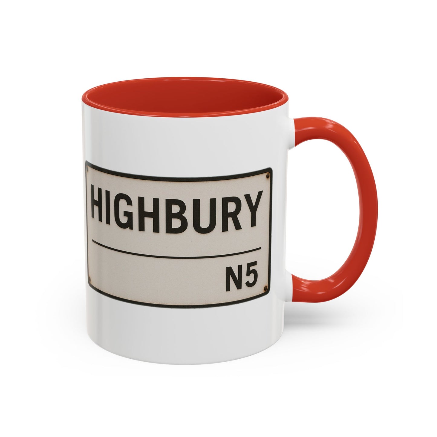 Highbury Arsenal Road Sign Mug