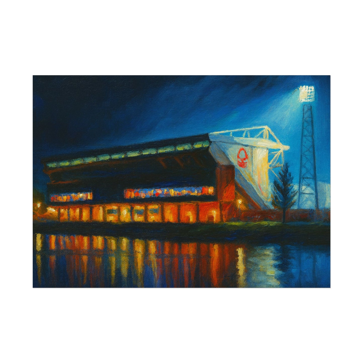 Nottingham Forest City Ground Art Poster