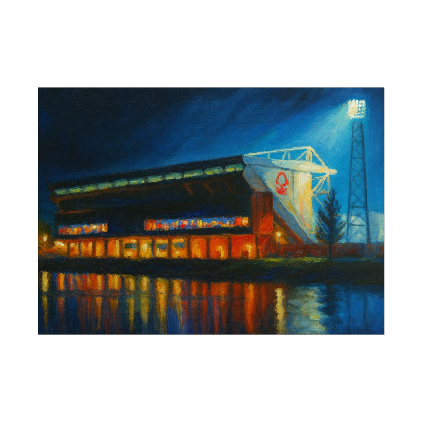Nottingham Forest City Ground Art Poster
