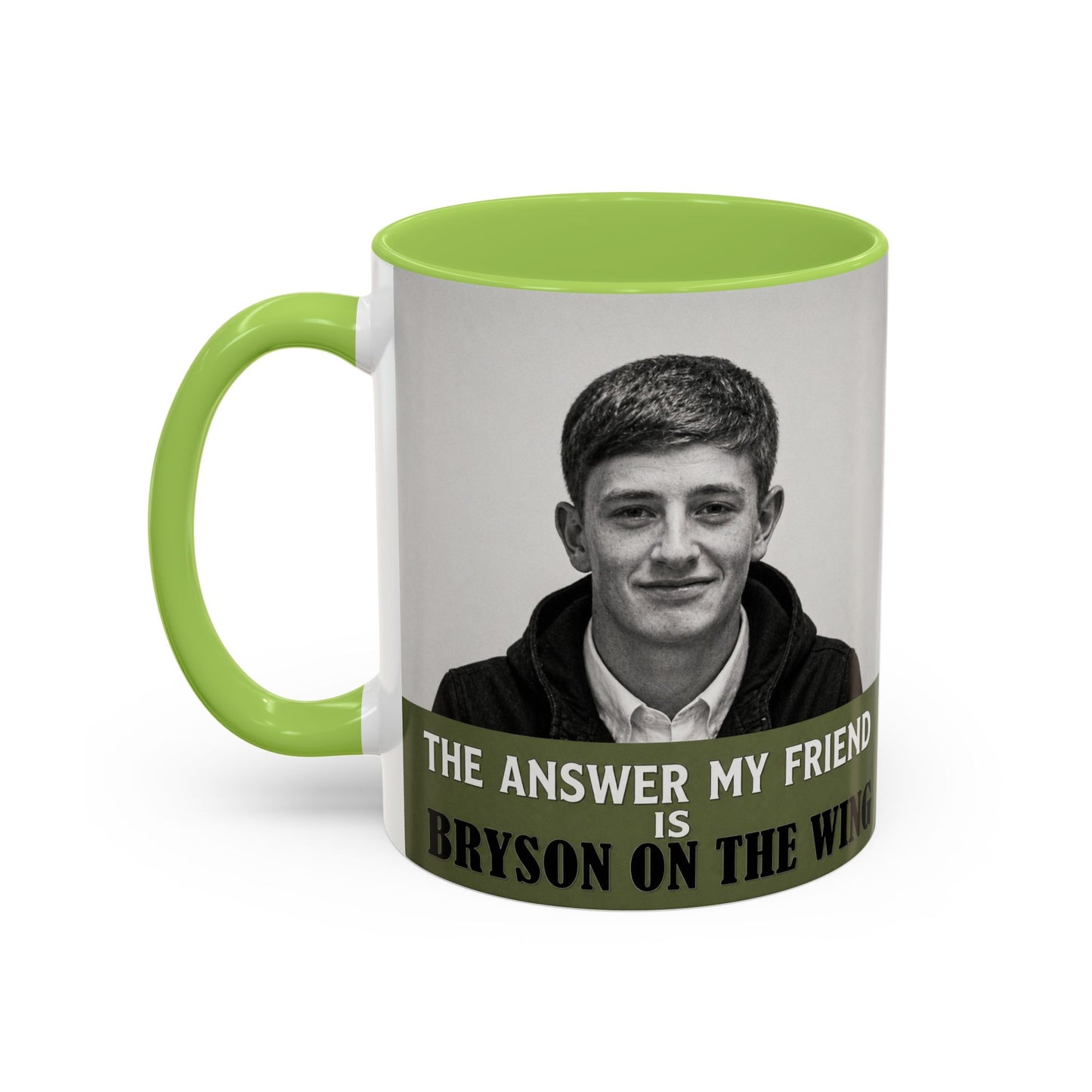 Bryson Appleton The Answer My Friend - Prestwich Heys Accent Coffee Mug (11, 15oz)