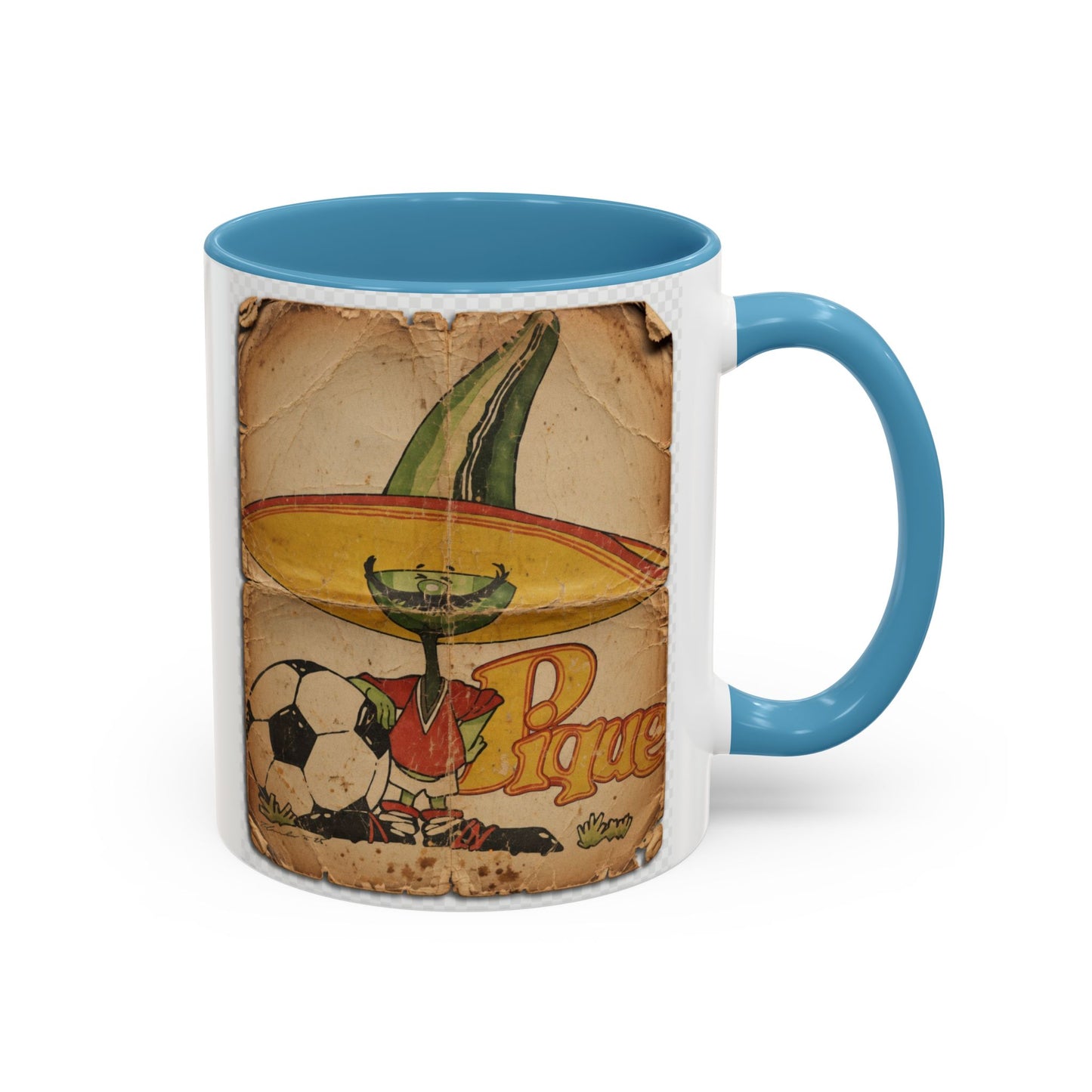 Mexico 86 Mascot Poster Pique Coffee Mug (11, 15oz)