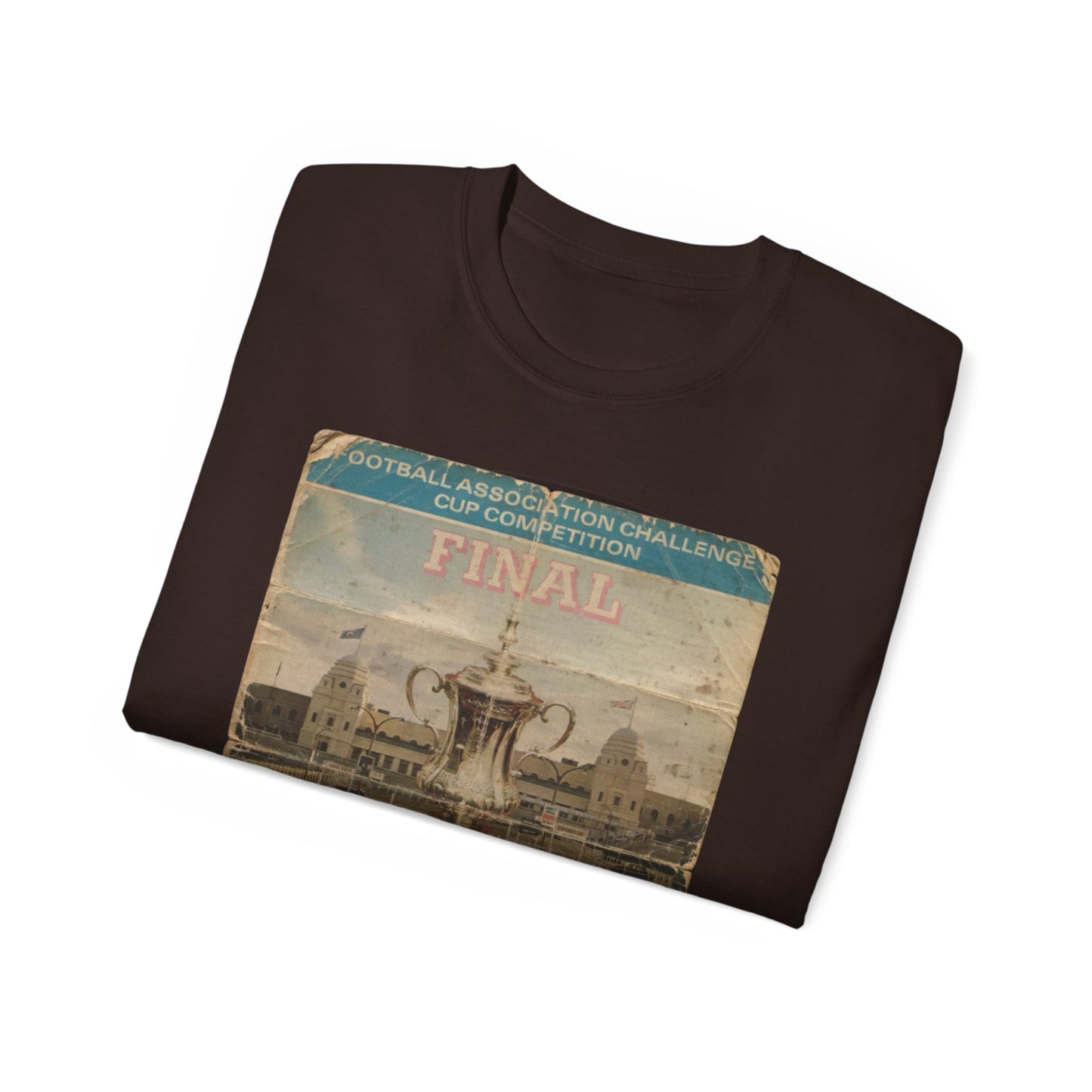 1975 FA Cup Final Programme Poster West Ham Fulham Unisex Ultra Cotton Tee