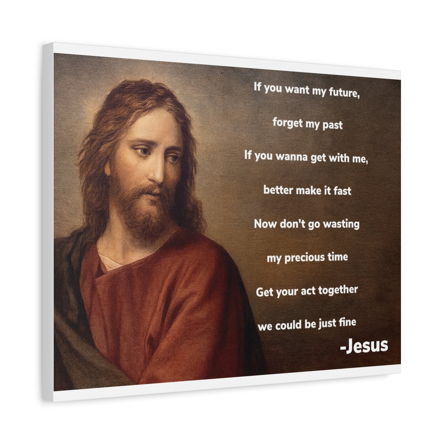 Inspirational Jesus Wannabe Canvas Wall Art