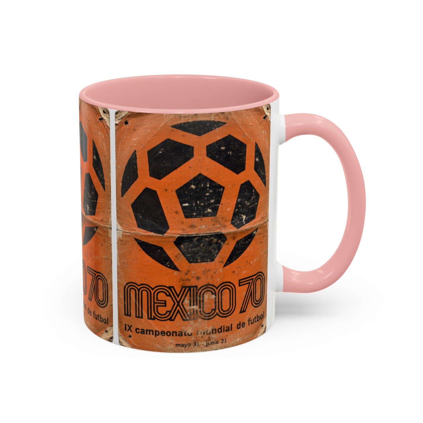 Mexico 70 World Cup Poster Orange  Coffee Mug (11, 15oz)