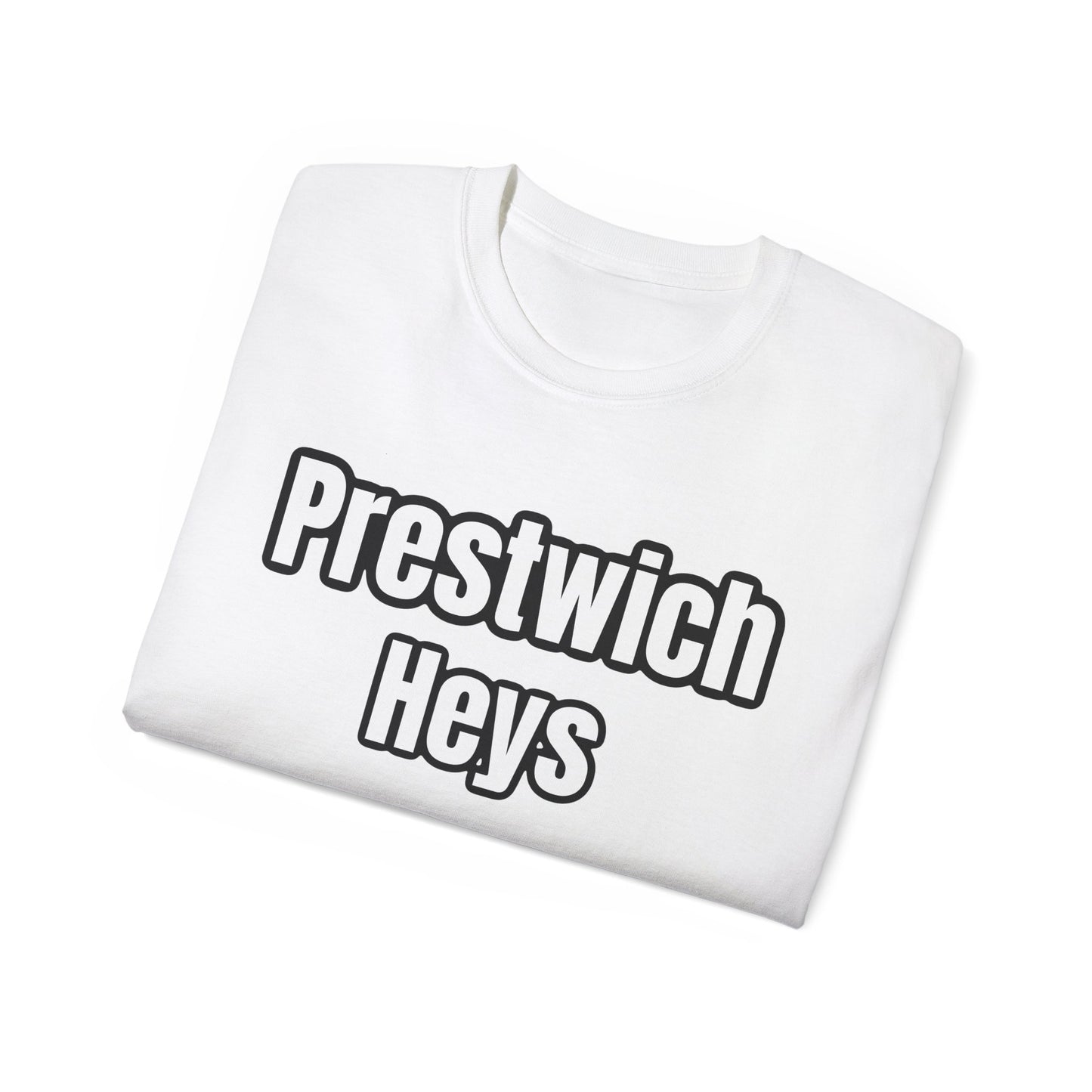 Prestwich Heys Est. 1938 Black on Red