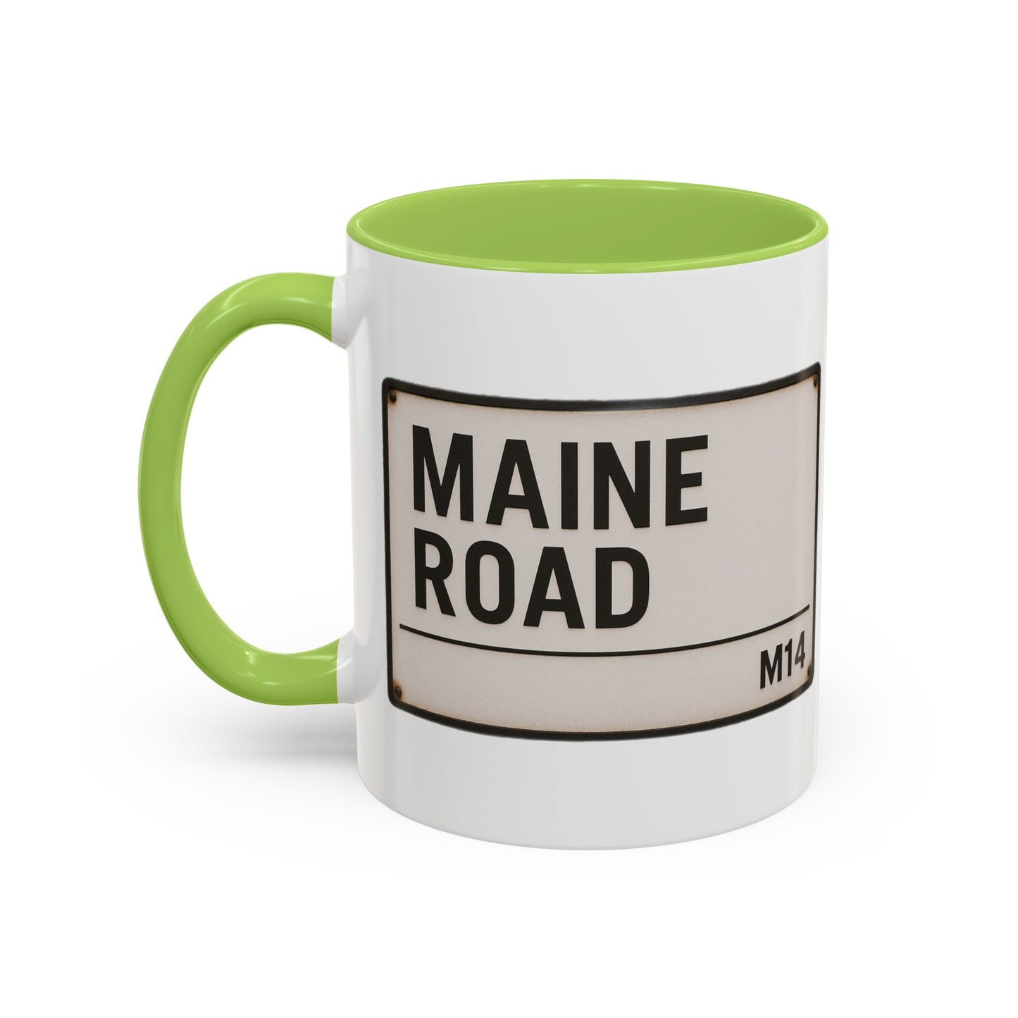 Maine Road Manchester City Road Sign Mug