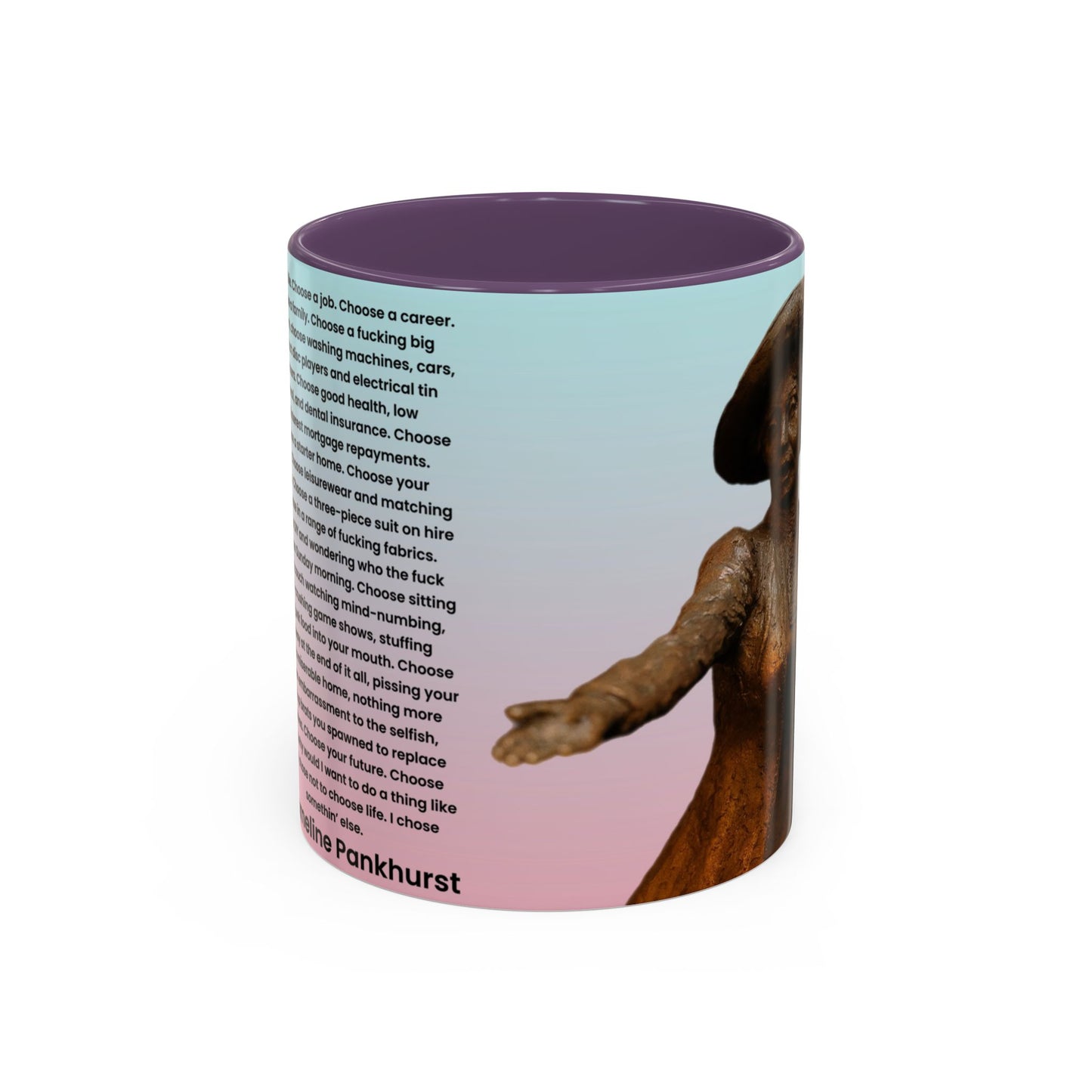Emmeline Pankhurst Trainspotting Quite Mug