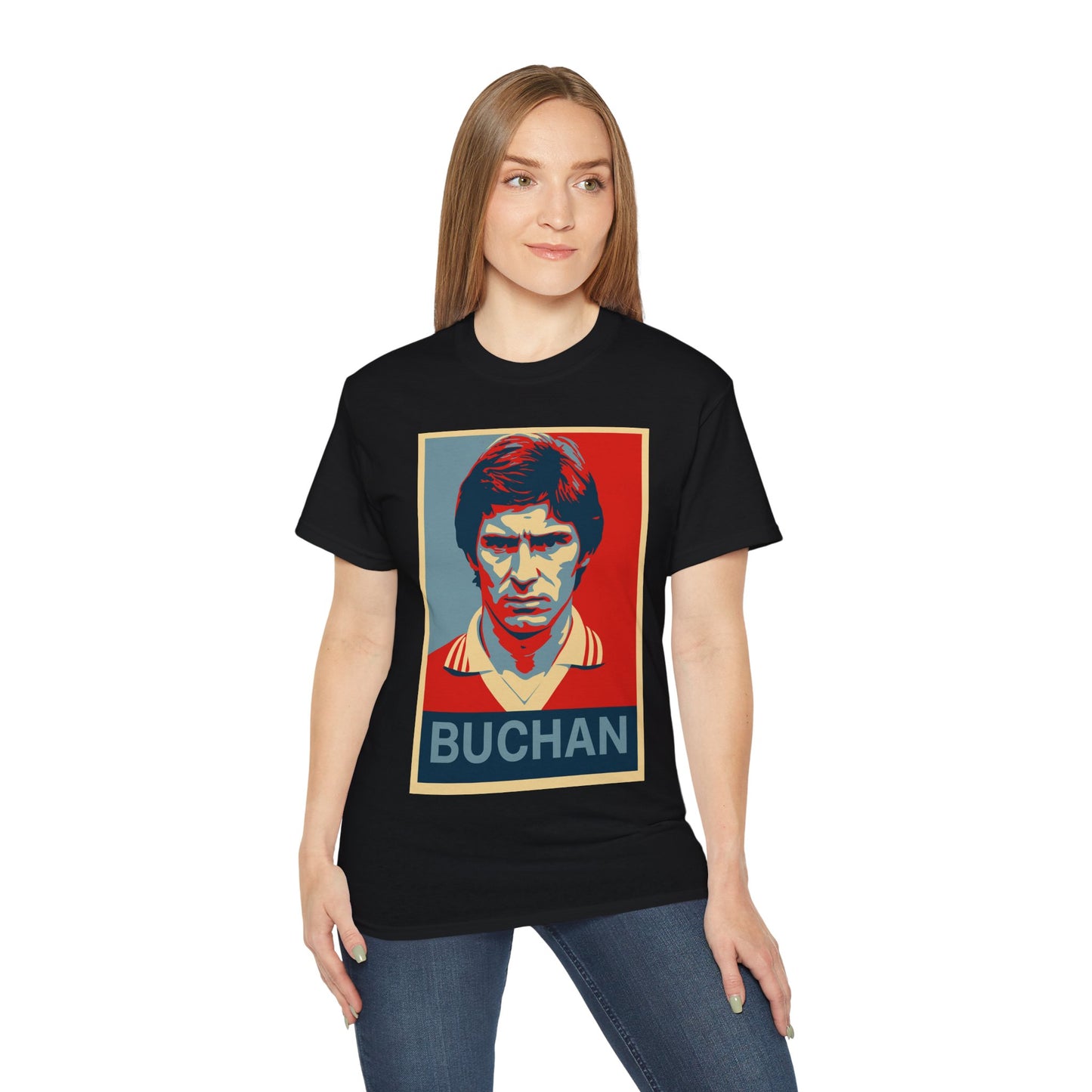 Martin Buchan Hope Poster T-Shirt - Manchester United