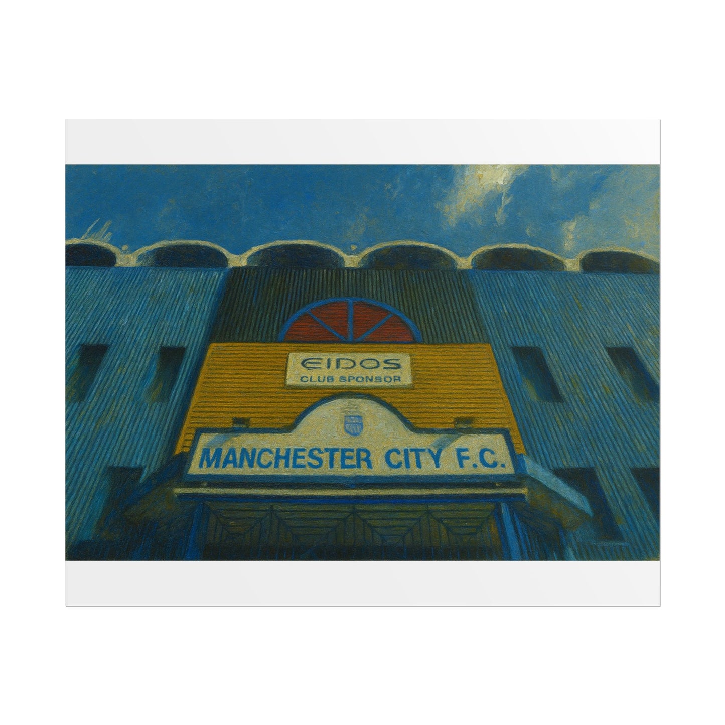 Manchester City F.C. Maine Road Rolled Poster